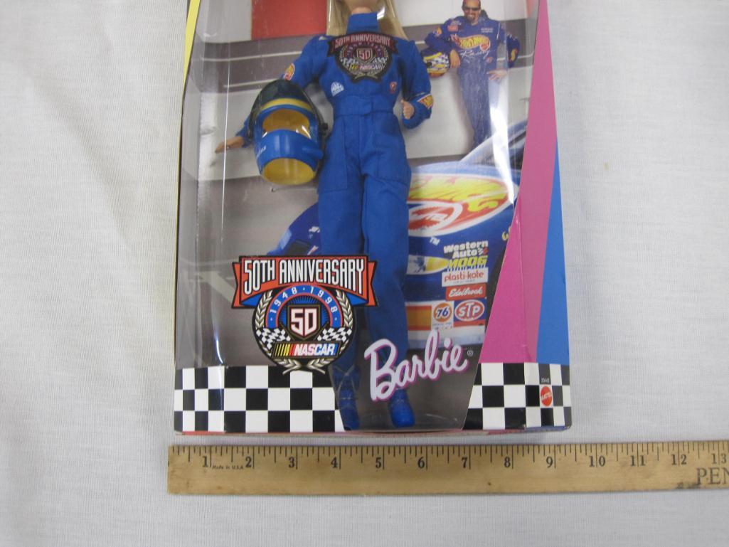 Nascar 50th Anniversary Collector Edition Barbie Doll, NRFB, 1 lb
