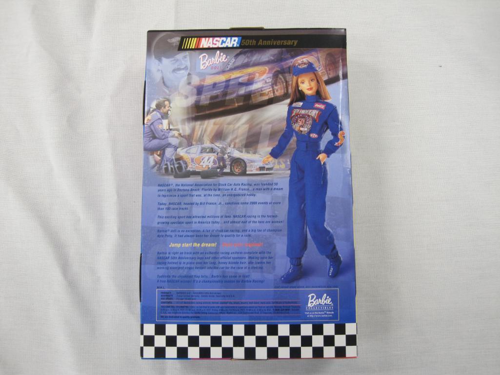 Nascar 50th Anniversary Collector Edition Barbie Doll, NRFB, 1 lb