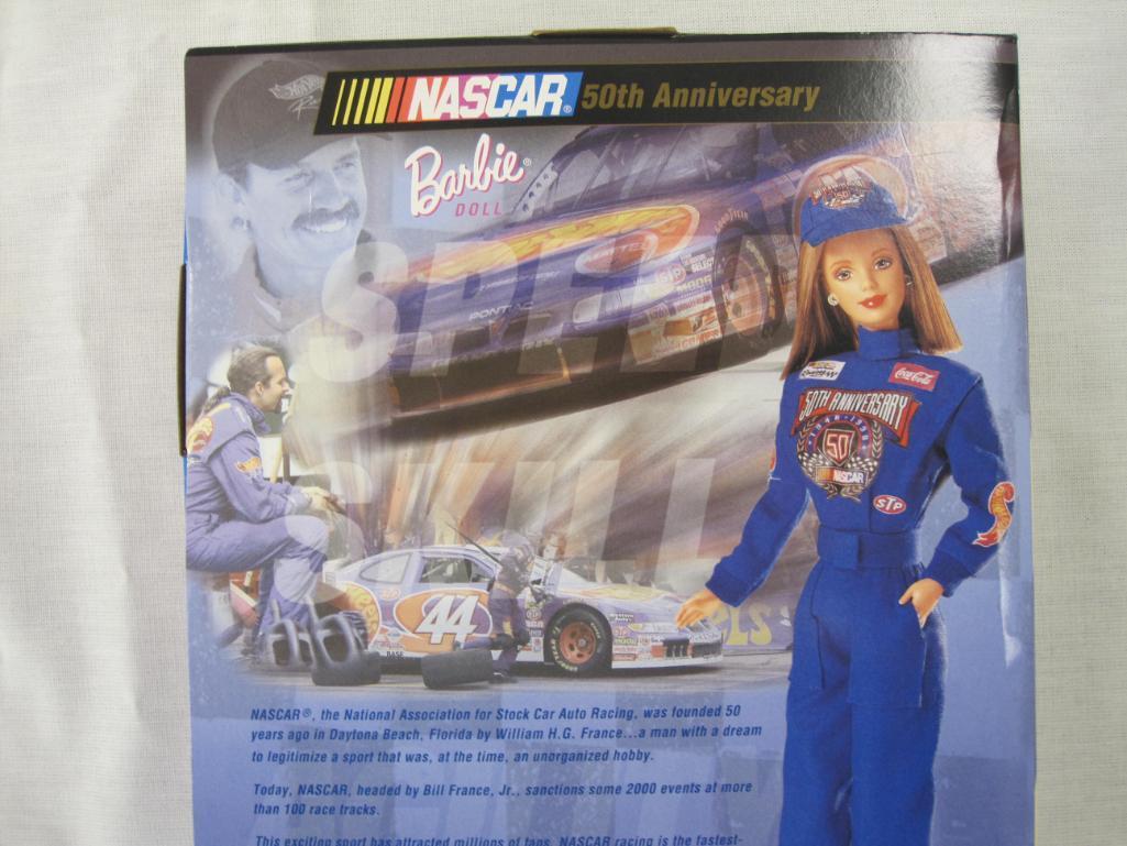 Nascar 50th Anniversary Collector Edition Barbie Doll, NRFB, 1 lb
