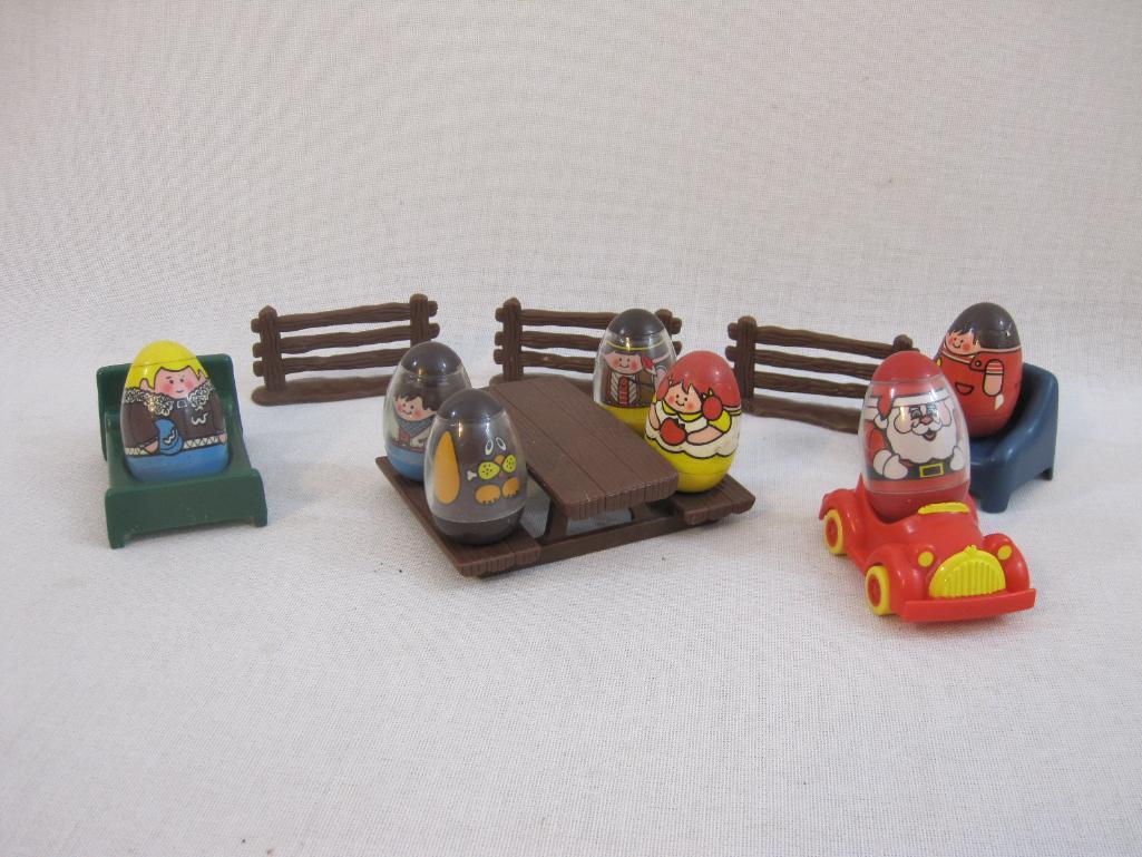 Assorted 1970s Weebles Figures and Accessories, Hasbro, 10 oz