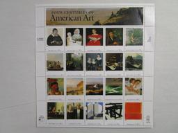 US Postage Four Centuries of American Art 32 cent Scott #3236, Full Sheet of 20