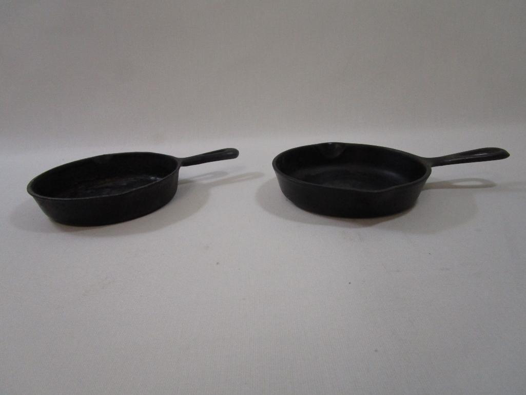 Two Cast Iron Skillets, Wagner No. 3 and Taiwan No. 3