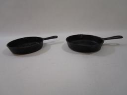 Two Cast Iron Skillets, Wagner No. 3 and Taiwan No. 3