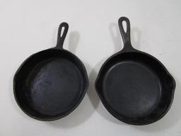 Two Cast Iron Skillets, Wagner No. 3 and Taiwan No. 3