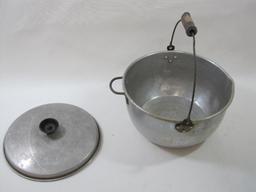 Lot of Tin Percolators, Kettle and more