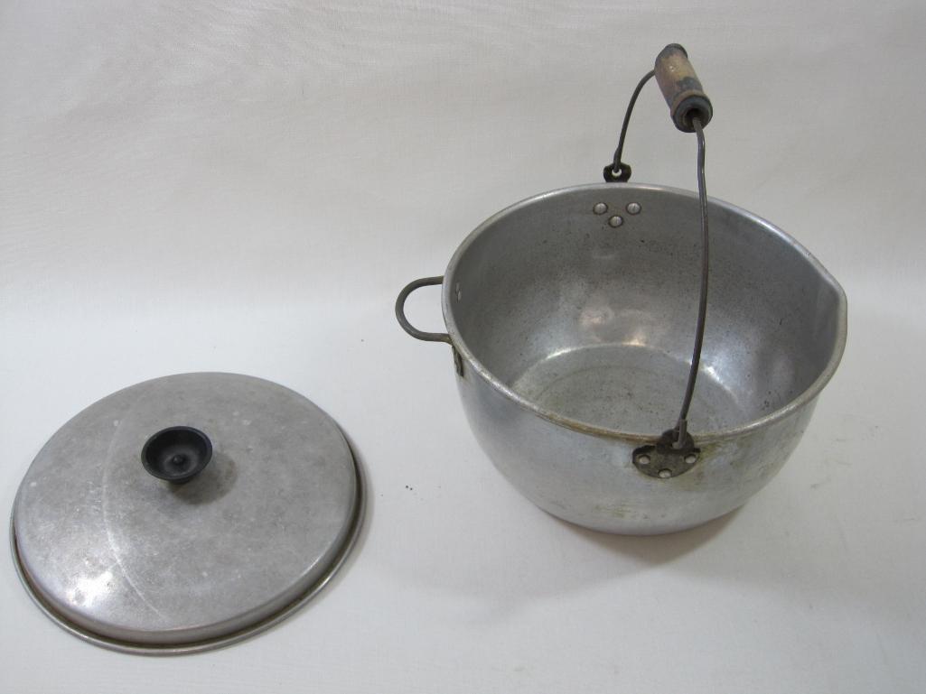 Lot of Tin Percolators, Kettle and more