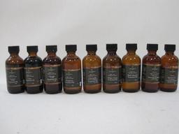 Natures Oil Therapeutic Grade Esential Oils including Ginger Grass, Basil, Tangerine and others