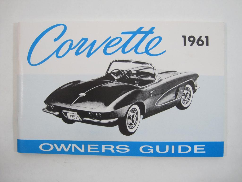 1961 Corvette Owners Guide, excellent condition, 4 oz