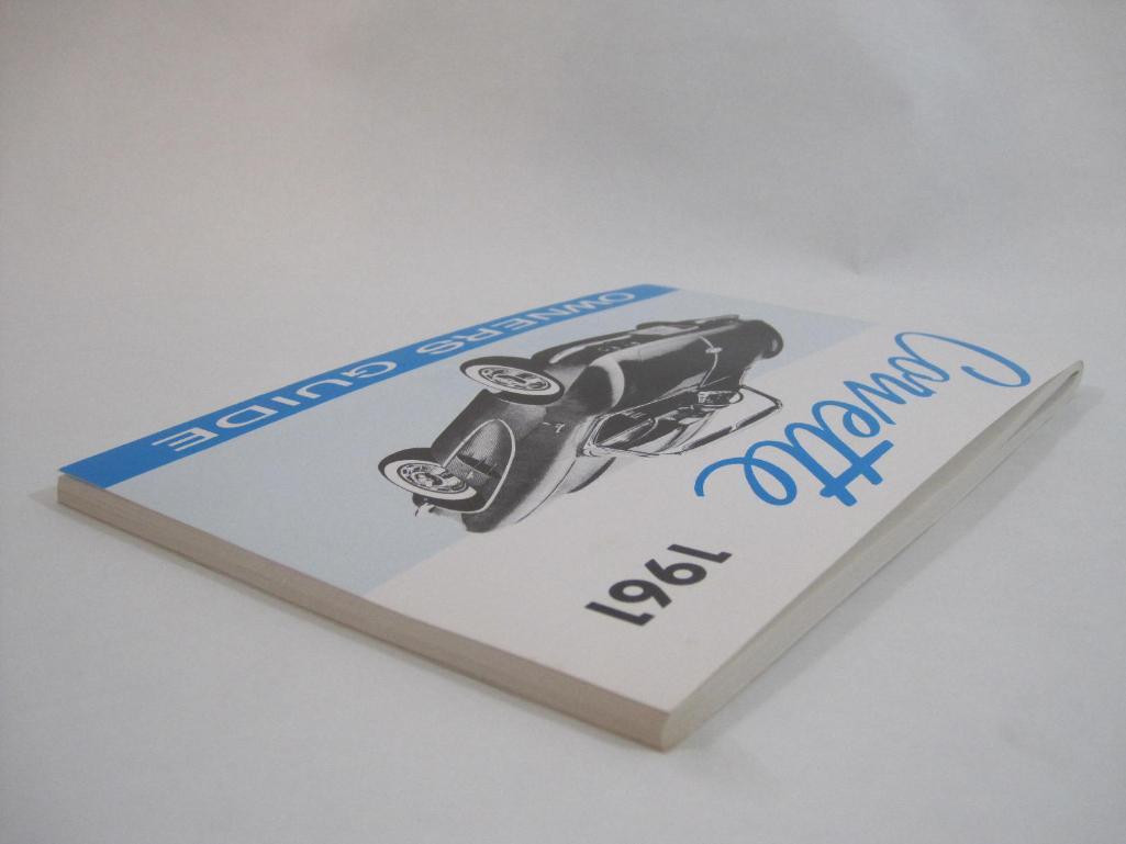 1961 Corvette Owners Guide, excellent condition, 4 oz