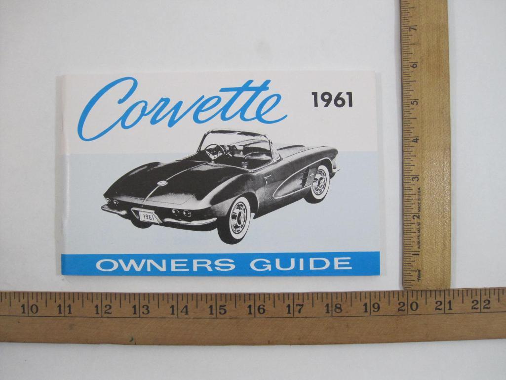 1961 Corvette Owners Guide, excellent condition, 4 oz