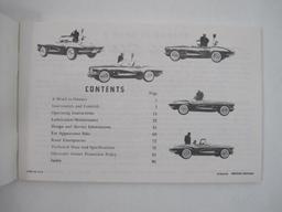 1961 Corvette Owners Guide, excellent condition, 4 oz