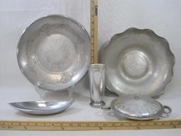 Aluminum Serving Items includes Kromex Goblet, Bowls, Trays and more