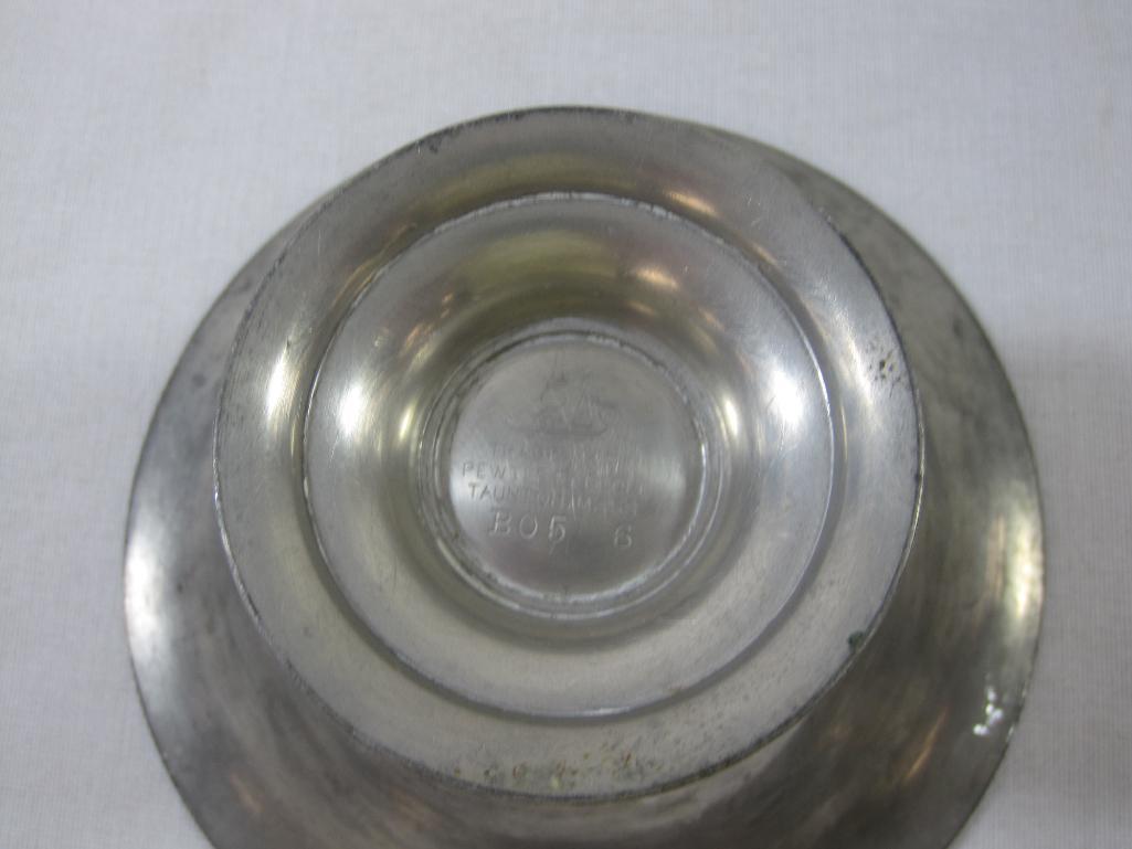 Four Serving Bowls includes Footed Pewter by Poole, Wear-Ever Aluminum and more