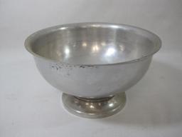 Four Serving Bowls includes Footed Pewter by Poole, Wear-Ever Aluminum and more