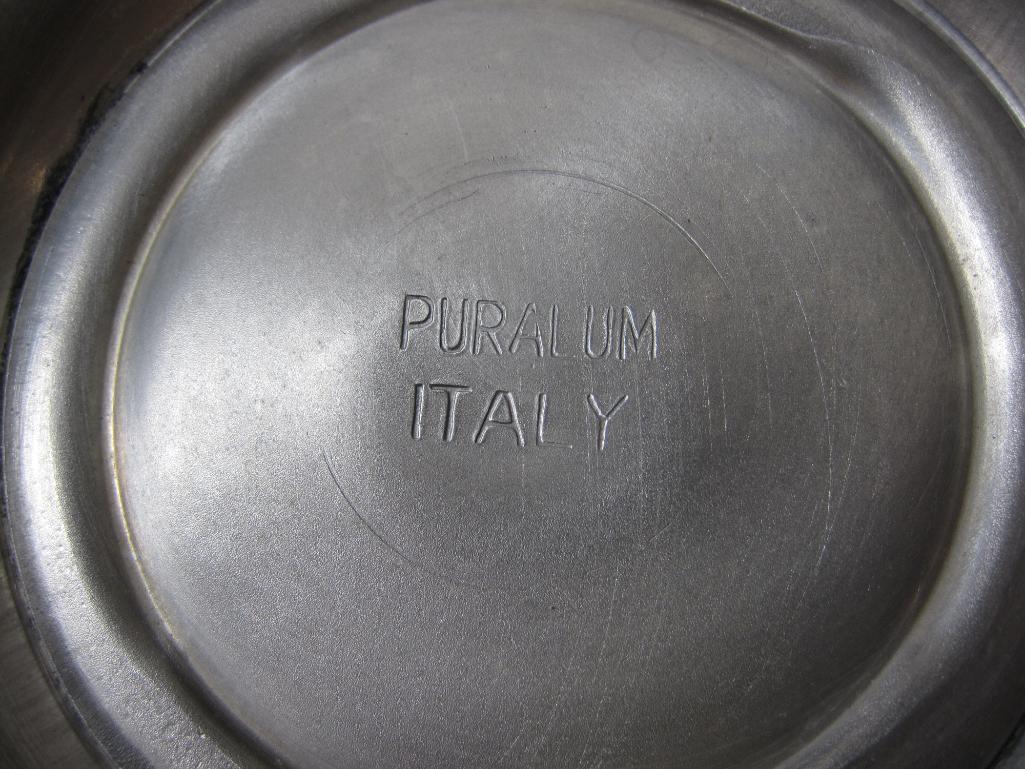 Four Serving Bowls includes Footed Pewter by Poole, Wear-Ever Aluminum and more
