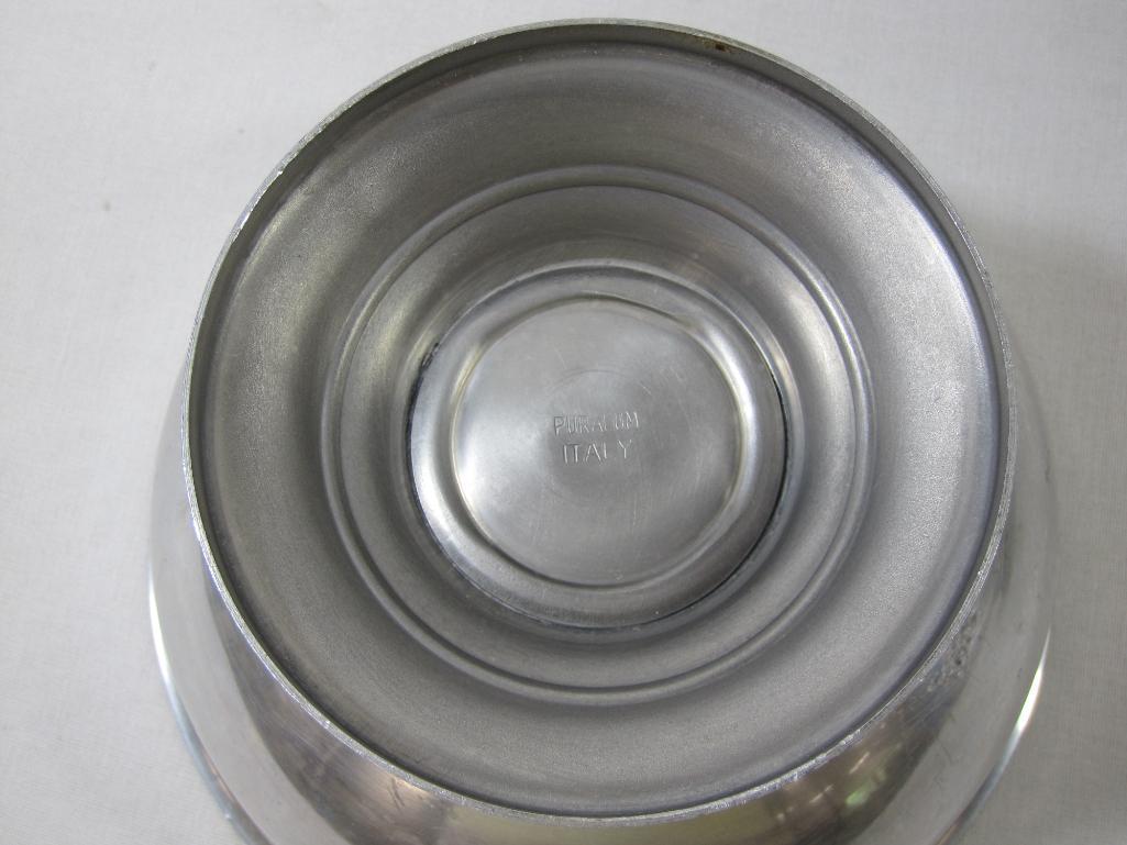 Four Serving Bowls includes Footed Pewter by Poole, Wear-Ever Aluminum and more