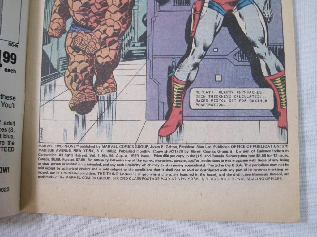 Two Marvel Two in One Comics Featuring The Thing by Marvel Comics Group, Includes Marvel Two in One