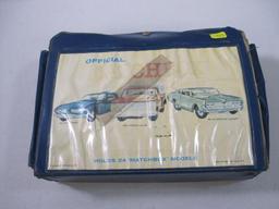 Official Matchbox Case, Holds 24 Models, 1969 Fred Bronner Corp., with 26 Die Cast Cars including