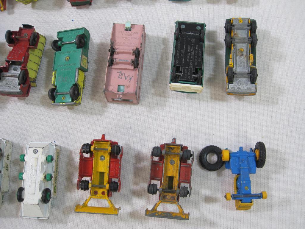 Official Matchbox Case, Holds 24 Models, 1969 Fred Bronner Corp., with 26 Die Cast Cars including