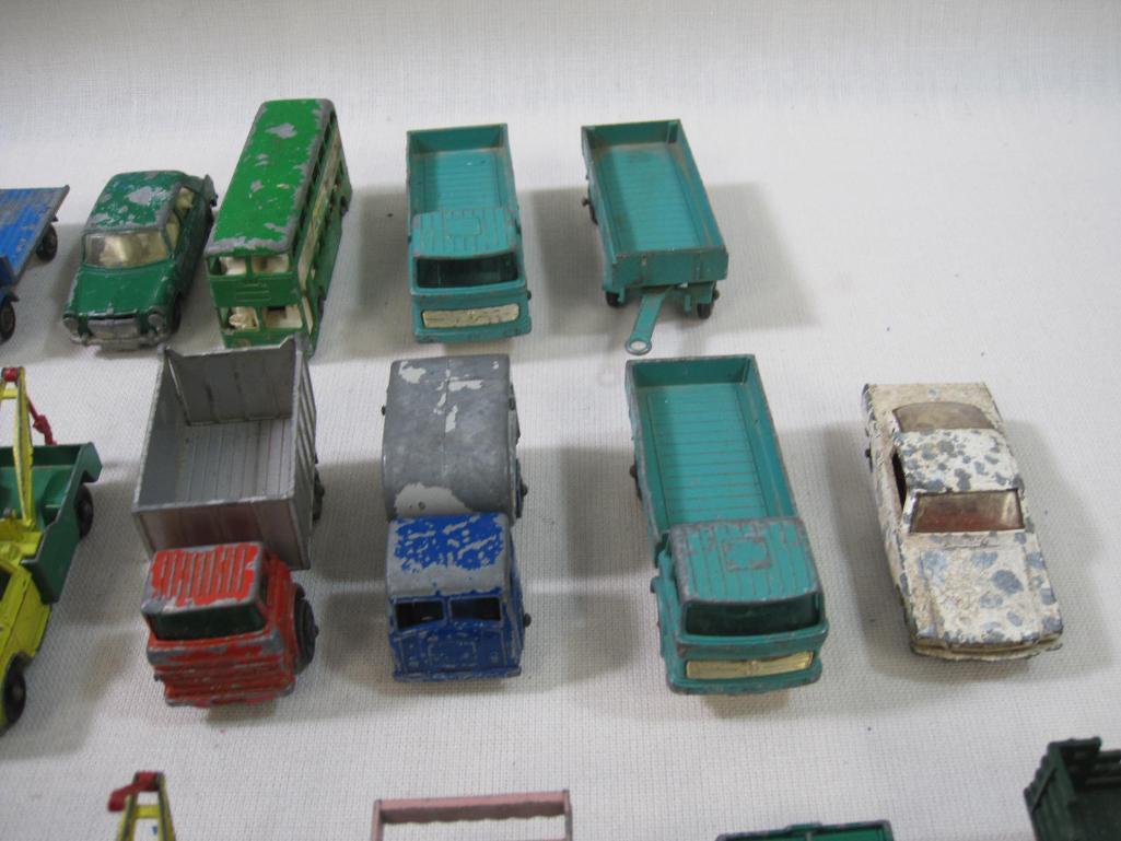 Official Matchbox Case, Holds 24 Models, 1969 Fred Bronner Corp., with 26 Die Cast Cars including