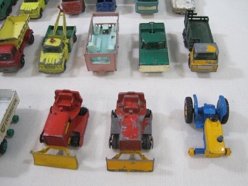 Official Matchbox Case, Holds 24 Models, 1969 Fred Bronner Corp., with 26 Die Cast Cars including