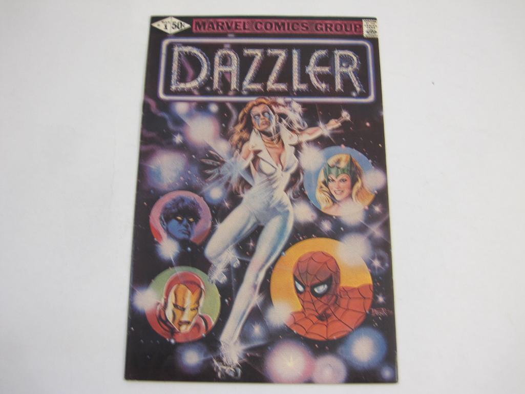 Five Marvel Comics including The Sensational She-Hulk No. 50, Cloak and Dagger No. 3, Silver Surfer