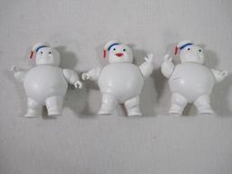 Three Stay Puft Marshmallow Man Figurines by Hasbro 2021, See Photos for Condition, 6oz