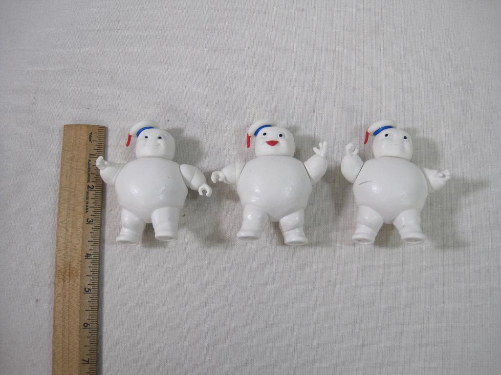 Three Stay Puft Marshmallow Man Figurines by Hasbro 2021, See Photos for Condition, 6oz