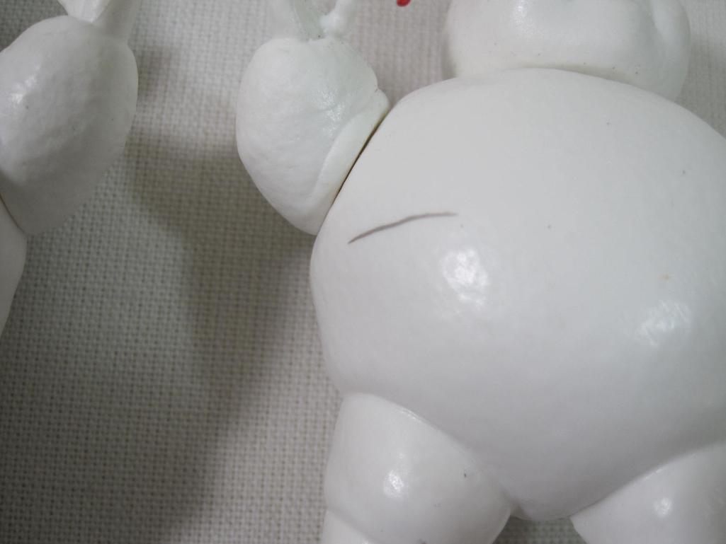 Three Stay Puft Marshmallow Man Figurines by Hasbro 2021, See Photos for Condition, 6oz
