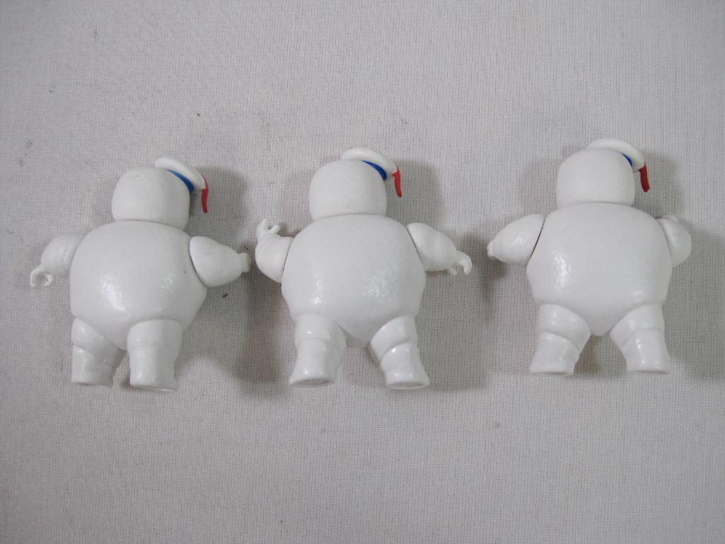 Three Stay Puft Marshmallow Man Figurines by Hasbro 2021, See Photos for Condition, 6oz
