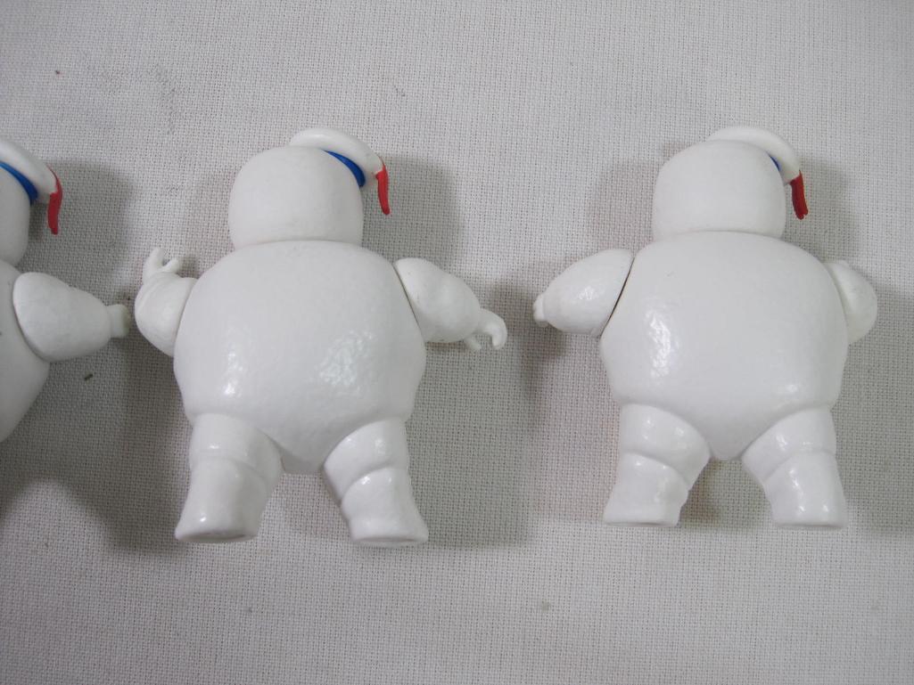 Three Stay Puft Marshmallow Man Figurines by Hasbro 2021, See Photos for Condition, 6oz
