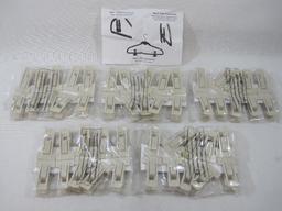 ClutterFree 50 Piece Skirt/Pant Hanger Clips, Ivory, New in Package