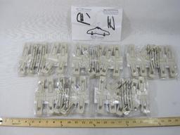 ClutterFree 50 Piece Skirt/Pant Hanger Clips, Ivory, New in Package