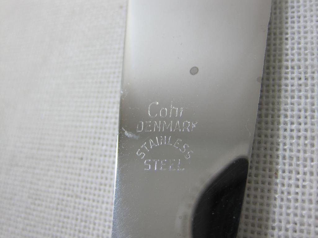 Mid Century Modern Silver Plate Flatware with Wright's Silver Cream, Contents as Pictured