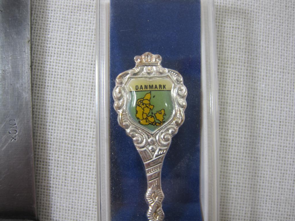 Mid Century Modern Silver Plate Flatware with Wright's Silver Cream, Contents as Pictured