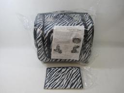 The Complete Traveler Deluxe Weekender by Lori Greiner, Zebra, Wheeled, Retractable Handle, 2