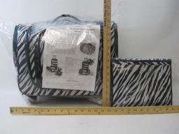 The Complete Traveler Deluxe Weekender by Lori Greiner, Zebra, Wheeled, Retractable Handle, 2
