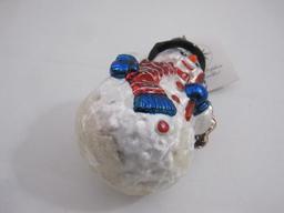Christopher Radko Patriotic Snowman Ornament with box, 4 oz