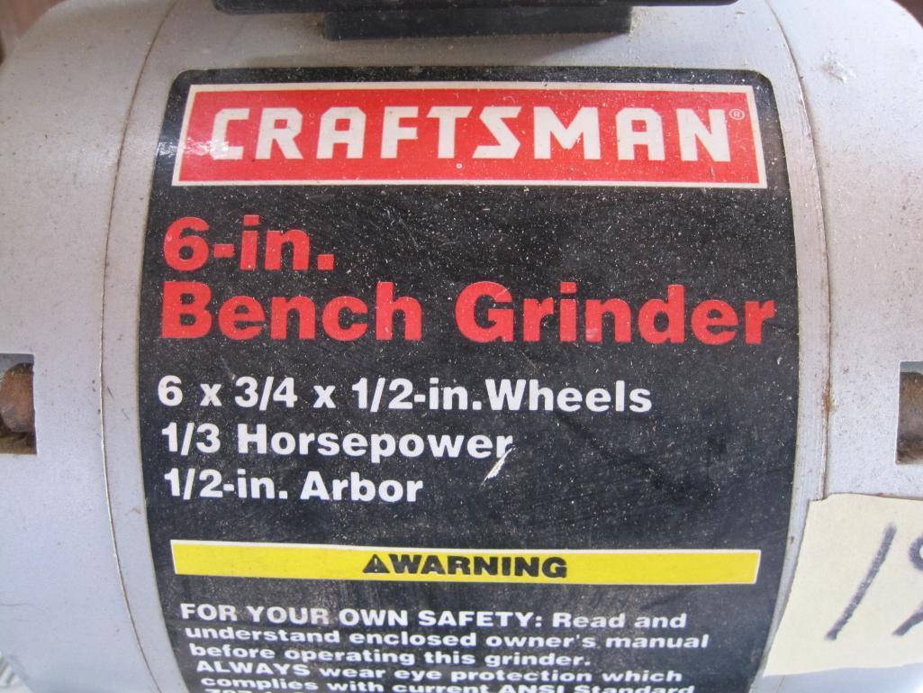 Sears Craftsman 6 Inch Belt Grinder on Stand, with Instruction Booklet