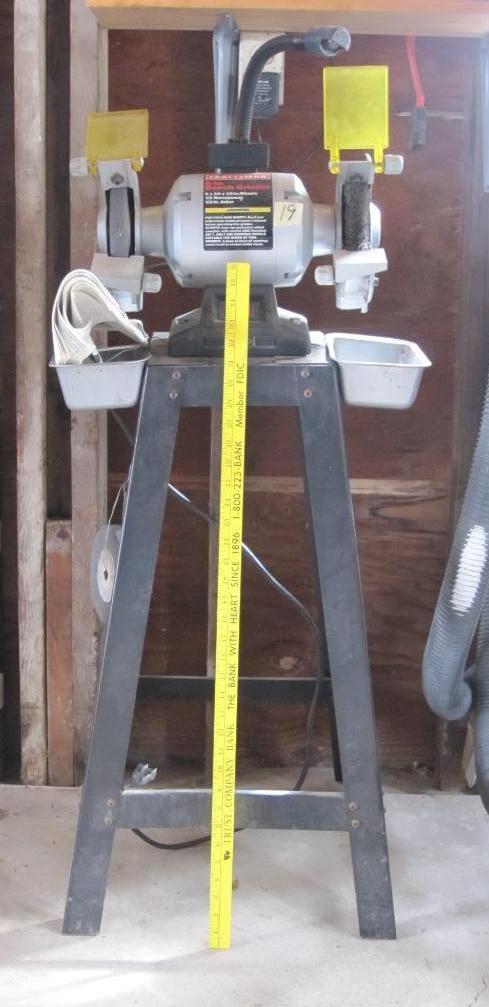 Sears Craftsman 6 Inch Belt Grinder on Stand, with Instruction Booklet
