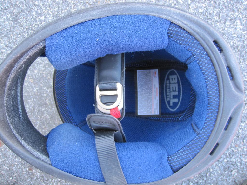 Two DOT Rated Motorcycle Helmets, Includes Nell in Size Extra Large, Bell in Size Small,
