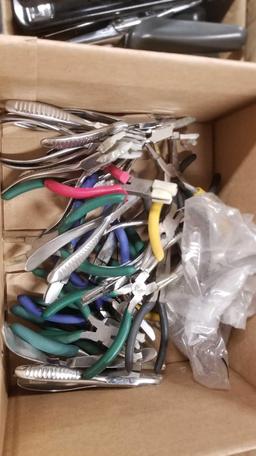 Assorted oFfic e Supplies, Staplers, Pliers, Scissors, Cutting Tools and More