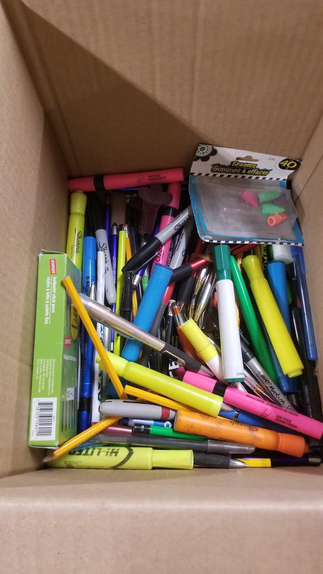 Assorted oFfic e Supplies, Staplers, Pliers, Scissors, Cutting Tools and More