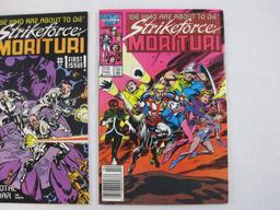 Strikeforce Morituri, Two Marvel Comics, Issues No. 1, 3, Dec, Feb 1986-87, 4 oz