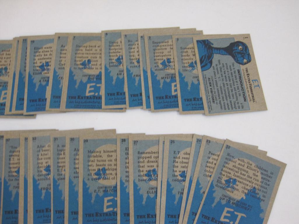 Complete Set of 1982 Topps ET The Extra-Terrestrial Trading Cards, no stickers, 6 oz