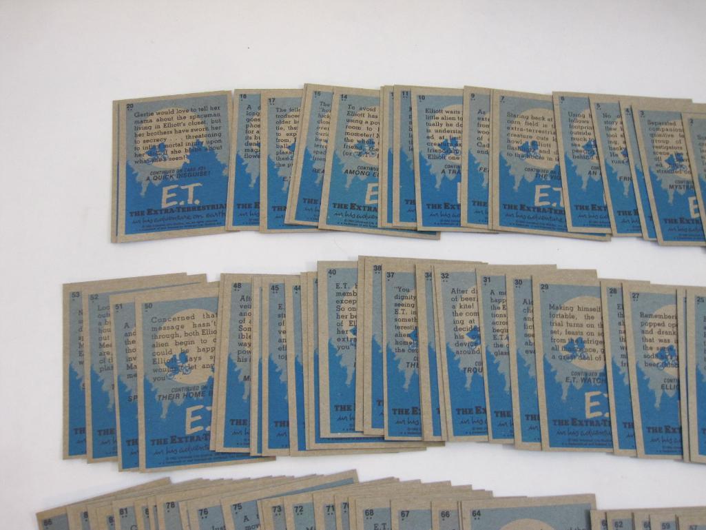 Complete Set of 1982 Topps ET The Extra-Terrestrial Trading Cards, no stickers, 6 oz