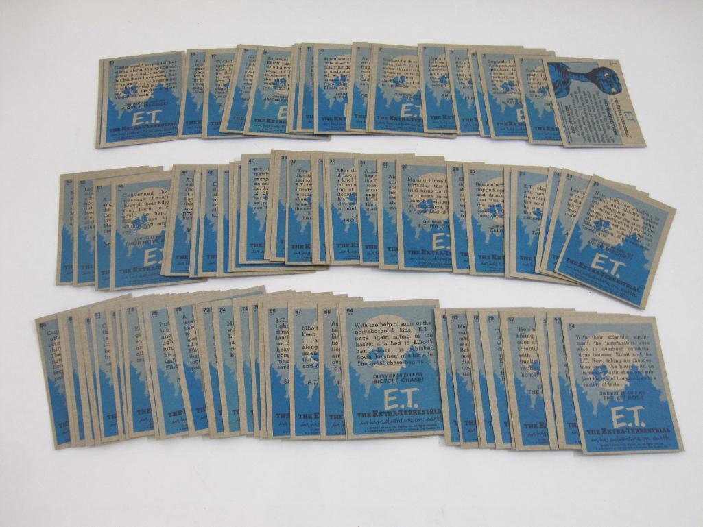 Complete Set of 1982 Topps ET The Extra-Terrestrial Trading Cards, no stickers, 6 oz