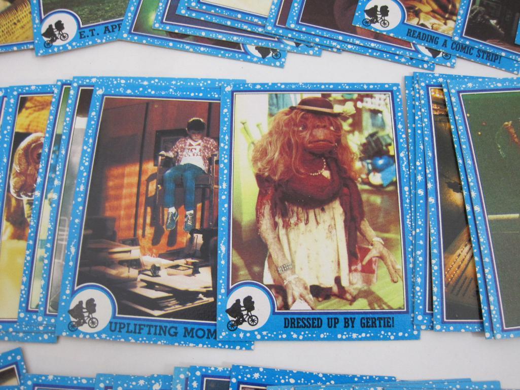 Complete Set of 1982 Topps ET The Extra-Terrestrial Trading Cards, no stickers, 6 oz