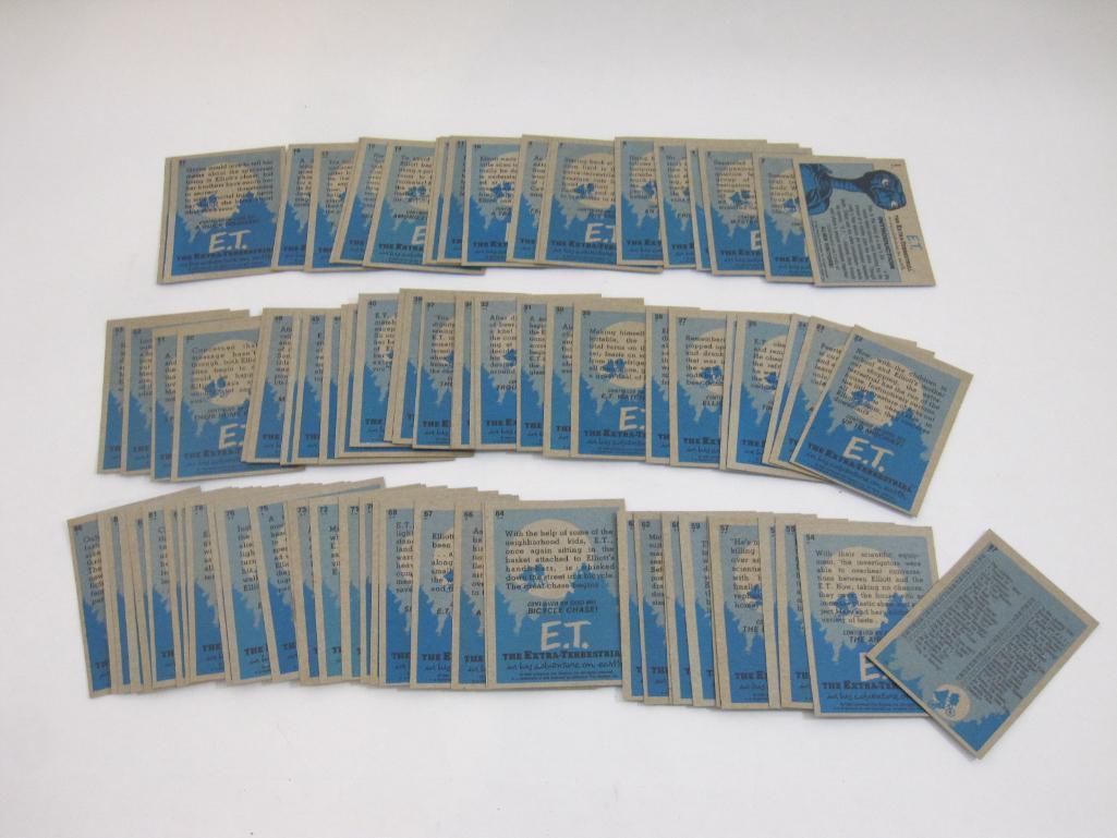 Complete Set of 1982 Topps ET The Extra-Terrestrial Trading Cards, no stickers, 6 oz