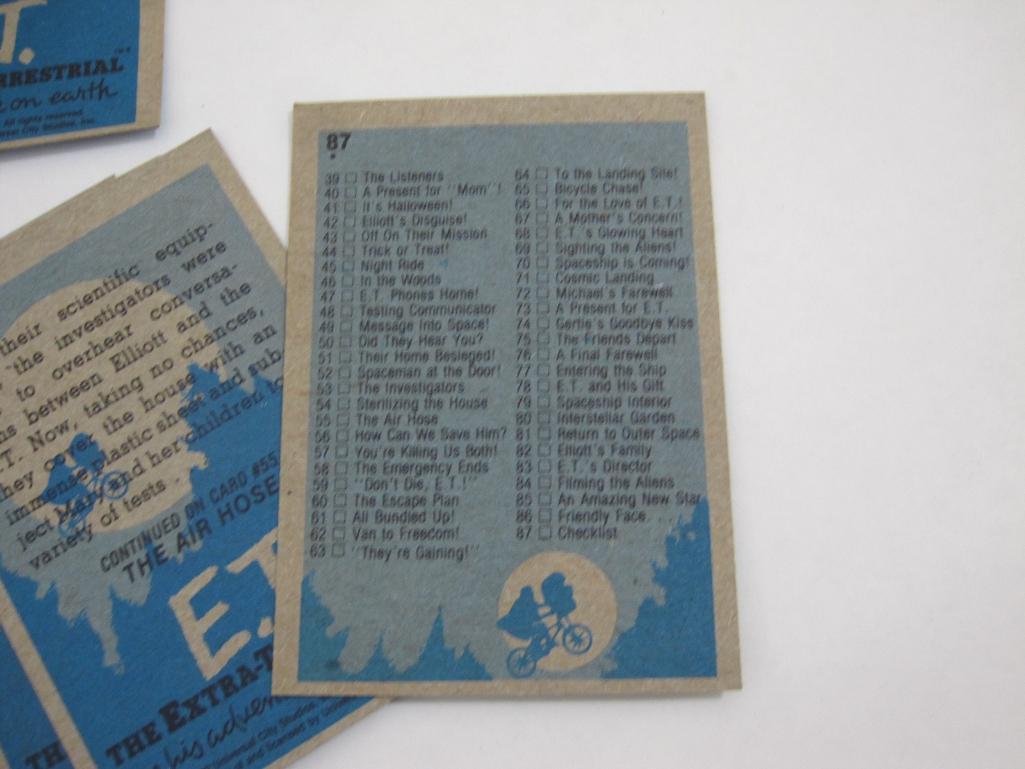 Complete Set of 1982 Topps ET The Extra-Terrestrial Trading Cards, no stickers, 6 oz